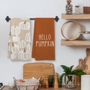 XNXLDYLH Hello Pumpkin Kitchen Towels, 16x24 Inches, Set of 2