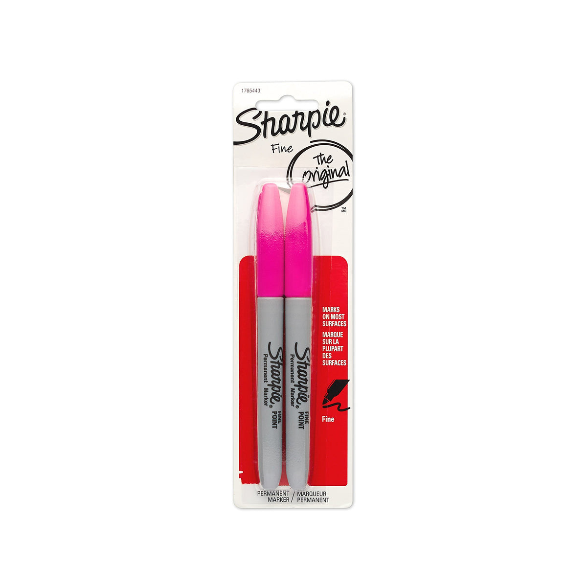 Permanent Markers by Sharpie – 2 Count (Pack of 1), Plastic, Magenta, Model 1765443