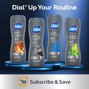 Dial 23 Fl Oz (Pack of 6) / Recharge / Verde 3-in-1 Shampoo, Conditioner & Body Wash