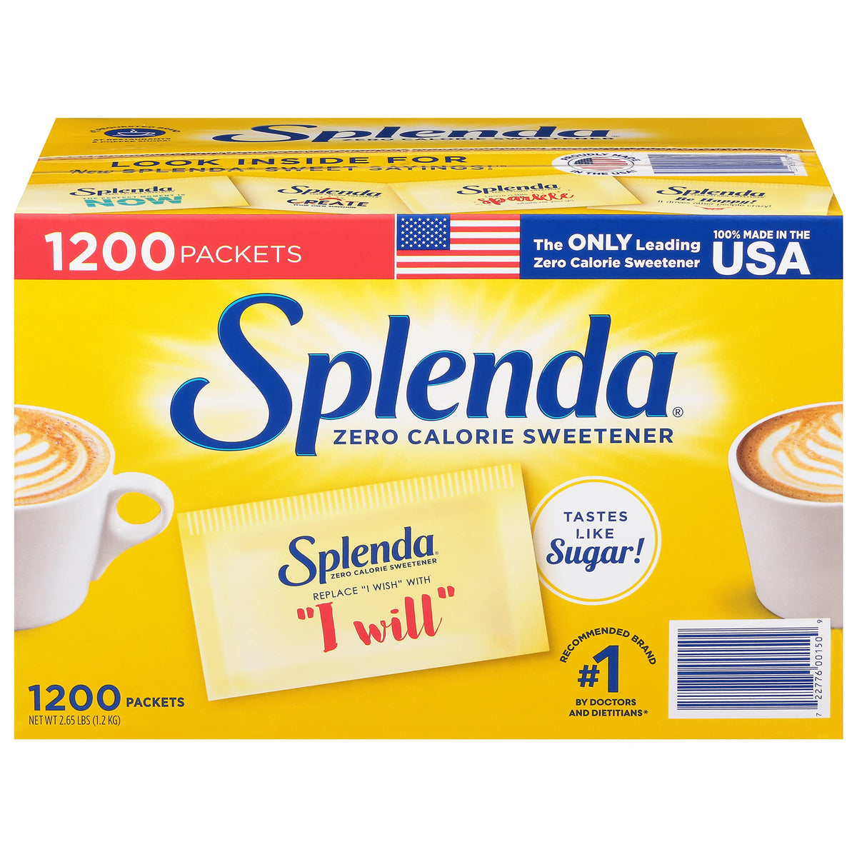 SPLENDA Pack of 1200 / Splenda / 1 Stevia