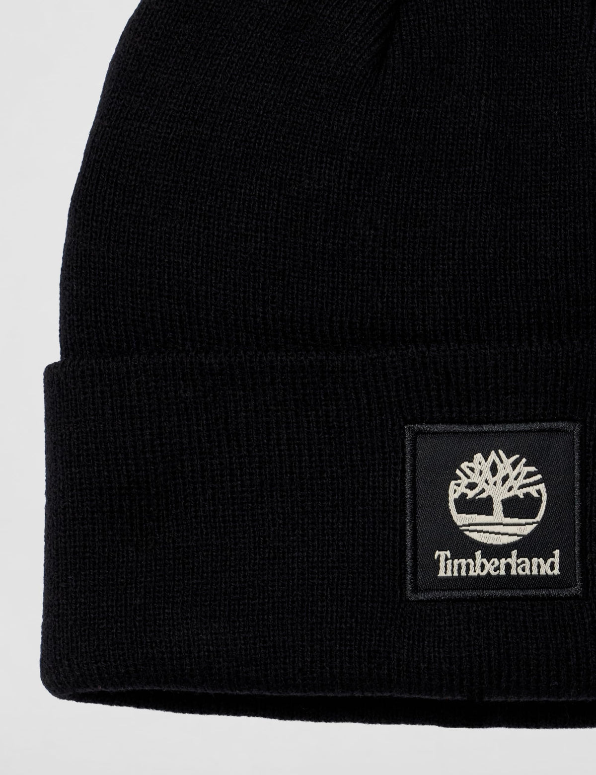 Men's Cuffed Beanie with Tonal Patch by Timberland – Polyester, Black, Model 29T101616