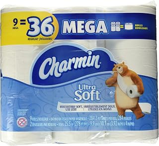 Charmin Mega Rolls, 9 Count of 284 Sheets Per Roll