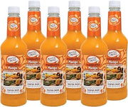 MASTER OF MIXES Mango Daiquiri / Margarita Drink Mix, Ready to Use, 1 Liter Bottle (33.8 Fl Oz), Pack of 6