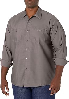 Red Kap Men's Industrial Work Regular Fit Long Sleeve Shirt