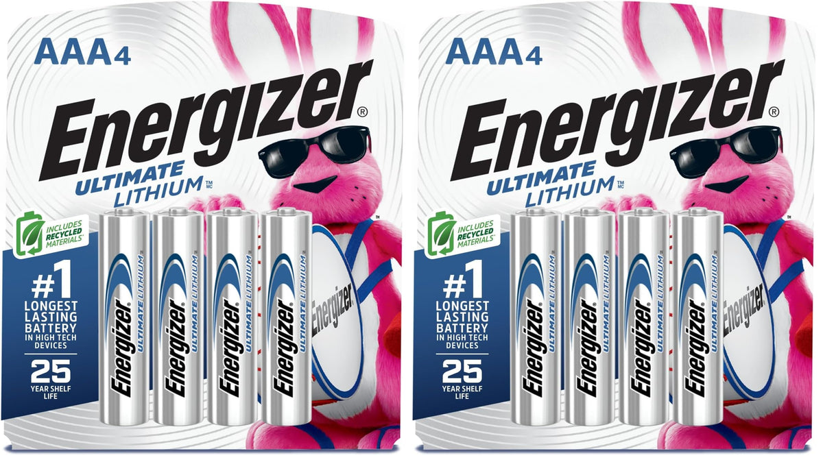 Energizer 4 Count (Pack of 2) / AAA / Multicolor AAA