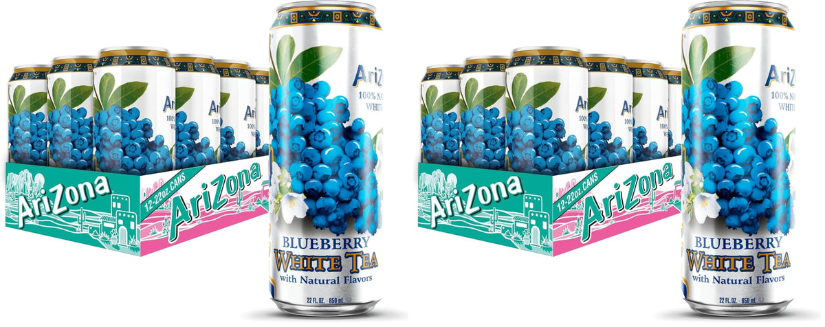 AriZona Blueberry White Tea / 22 Fl Oz (24 Pack) / 24 White