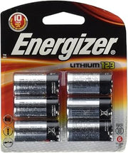New Energizer 123 Lithium Photo Battery 6 Pack 3 Volts 10 Year Shelf Life for Digital Electronics