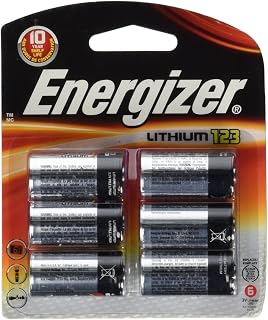 New Energizer 123 Lithium Photo Battery 6 Pack 3 Volts 10 Year Shelf Life for Digital Electronics