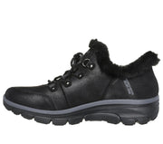 Women's Easy Going - Fall Adventures Slip-in Bootie by Skechers – 8, Faux Leather, Black, Model 167875-BLK