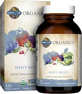 Garden of Life Organics Men's Multivitamin, 120 Tablets