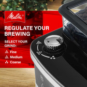 ® Aroma Fresh™ Plus 10-Cup Automatic Drip by Melitta – 10 cups, Stainless Steel, Stainless and Black