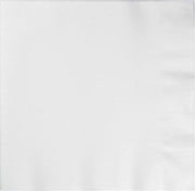 Creative Converting 50-Count Form and Function Better Than Linen Dinner Napkins, White
