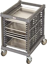 Cambro UPR1826U15580 Camshelving Ultimate Sheet Pan Rack - Undercounter 15 Pan Capacity with Zinc Casters - Brushed Graphite Case of 1