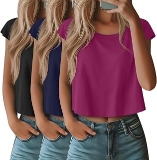 3 Pack Women's Crop Tops