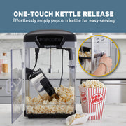 Theater Crazy Popcorn Machine by West Bend – 4 Qt., 4.0 quarts, Polycarbonate (PC), Black, Model PCWBTCBK13