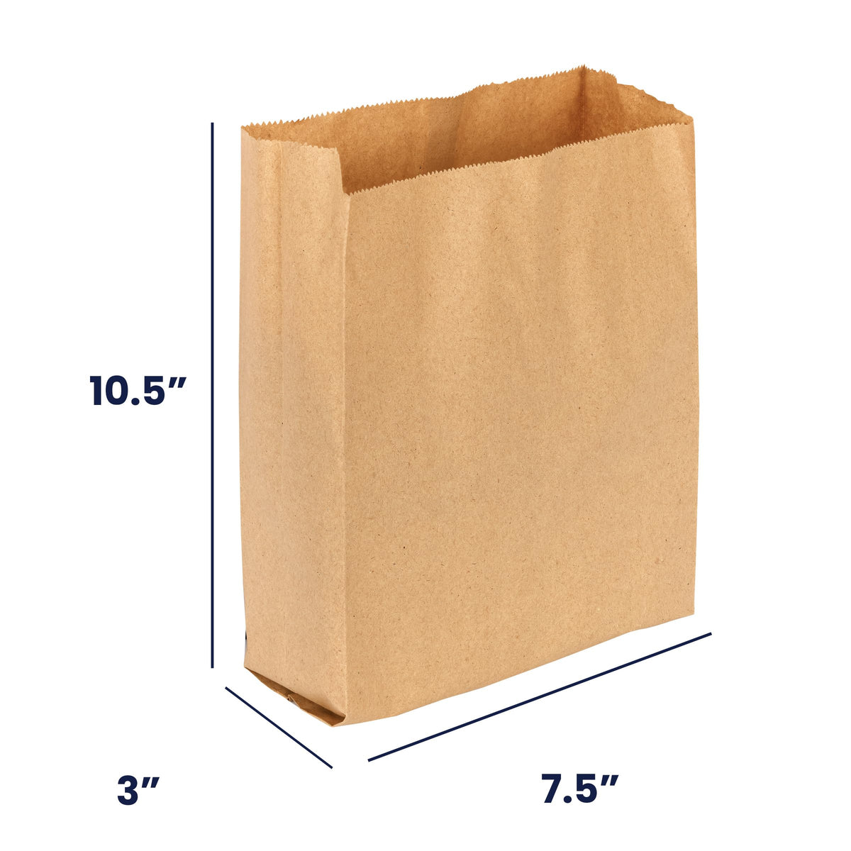 KL Waxed Kraft Receptacle Liner Bags by Hospeco – 1 Count (Pack of 500), 1.0 gallons, Paper, Brown, Pack of 500