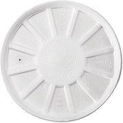 Dart Vented Foam Lids, 8 Oz To 60 Oz Cups, White, 50/pack, 10 Packs/carton