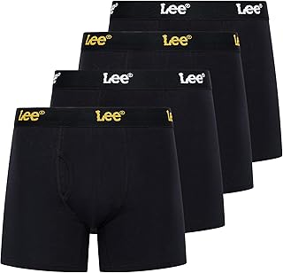 Lee Mens Underwear 4 Pack Boxers for Men Cotton Stretch Boxer Briefs