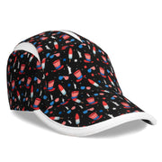 Patriotic USA Running Hat by Headsweats – Polyester, Black/Usa