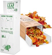 Lawn and Leaf Chute, Reusable Lawn Bag Holder for Easy Leaf Collecting, Durable Lawn Bag Funnel for Paper Leaf Bags, Leaf Bag Chute for Sweeping and Collecting Yard Debris, No Bending Required!