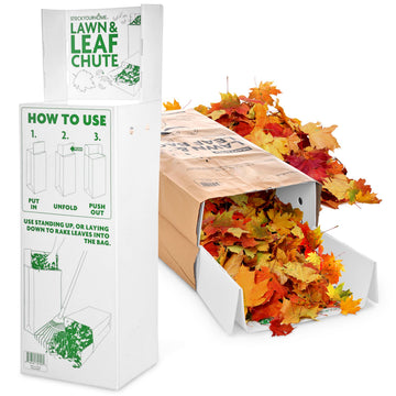 Lawn and Leaf Chute by Stock Your Home – 1 Count (Pack of 1), 1.5 pounds, Plastic, White