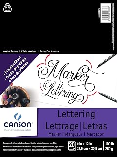 Canson Artist Series Marker Lettering Paper Pad, 9'' x 12''