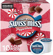 Swiss Miss Peppermint Hot Cocoa, Keurig Single-Serve K-Cup Pods, 10 Count