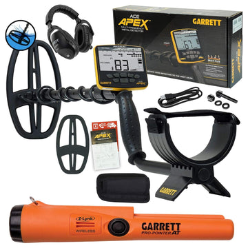 Garrett Metal Detector Bundle by Garrett Metal Detectors – Metal, Black, Model ACE APEX
