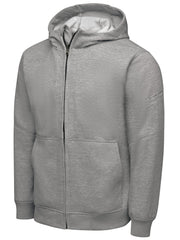 Men's Performance Work Hoodie by Red Kap – Large Tall, Polyester, Grey Heather, Model HJ10GY LN L