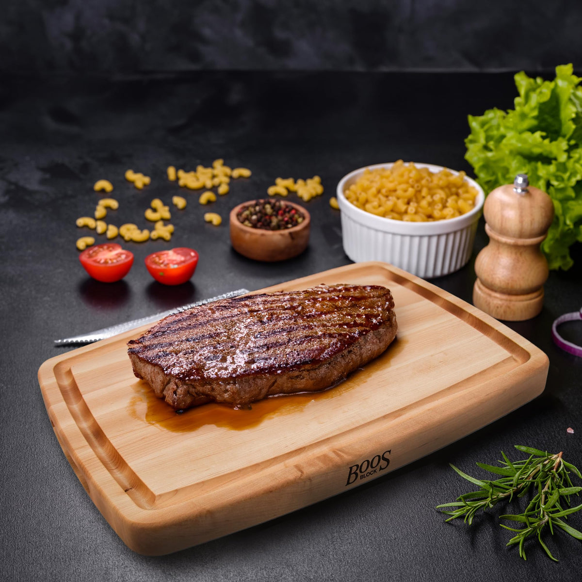 CB Series Rectangular Wooden Maple Cutting Board 20”x14” by John Boos – 20"L x 14"W, Wood, Maple, Model CB1050-1M2014150