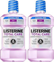 Listerine Total Care Alcohol Free Mouthwash, Mild Mint, 33.8 fl. oz/1L x 2