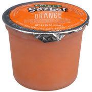 Luigis No Sugar Added Orange Sorbet Cup by J and J Snack Foods – 384 Fl Oz, Pack of 96