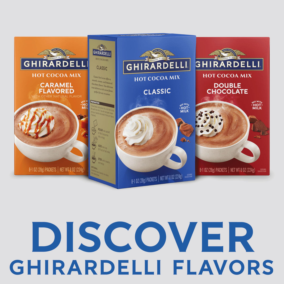Ghirardelli Classic / 8 ct (Pack of 8) / Chocolate Malted Drinks