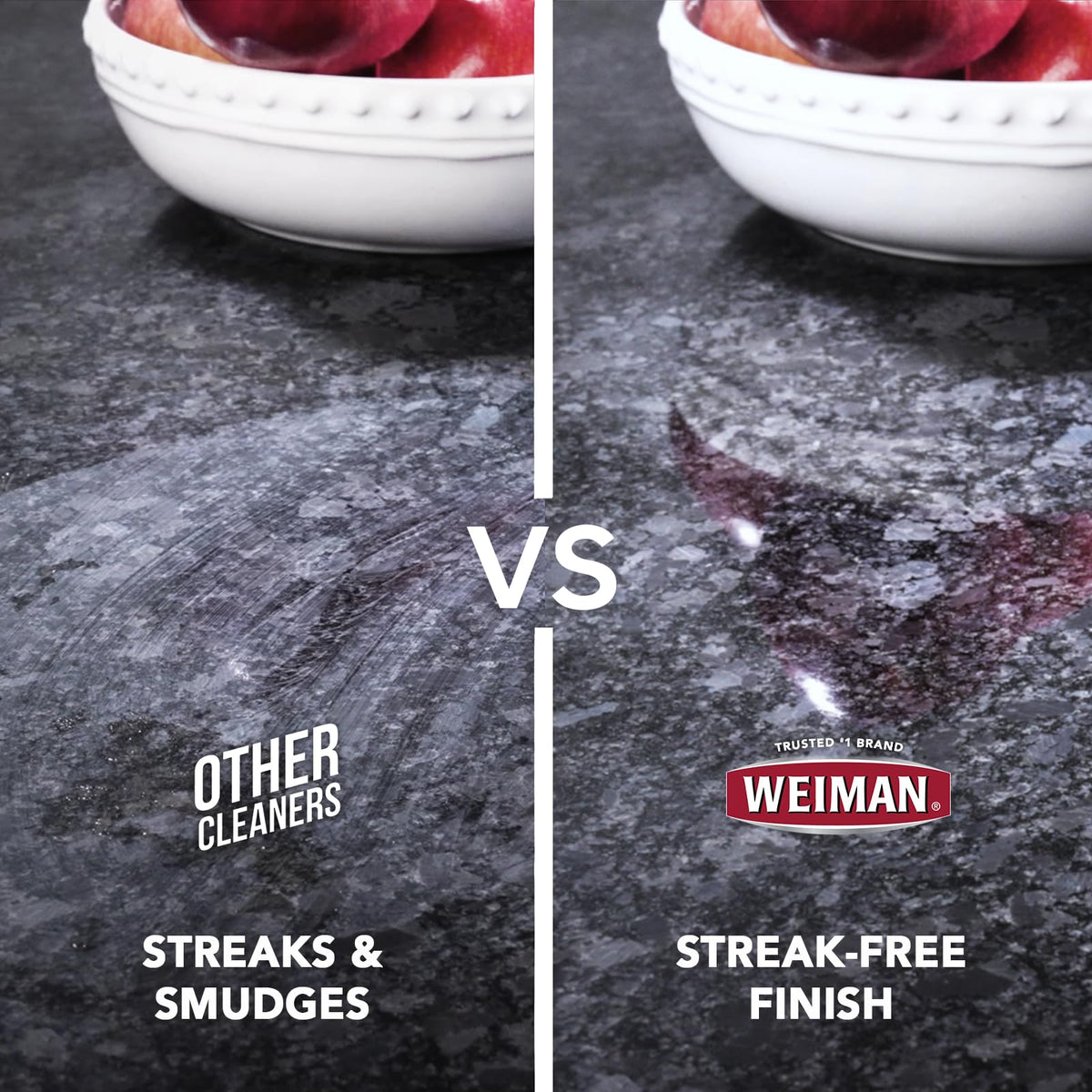 Stainless Steel & Granite Cleaner - 12 Ounce by Weiman – 24 Fl Oz (Pack of 1), Model DOT725565725564