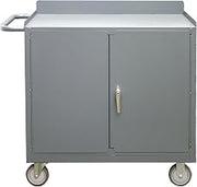 Durham 2210A-LU-95 Mobile Workstation Lockable Storage Compartment, 36" Wide, 1200 lb Capacity