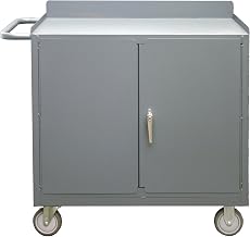 Durham 2210A-LU-95 Mobile Workstation Lockable Storage Compartment, 36" Wide, 1200 lb Capacity