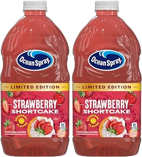 Ocean Spray Strawberry Shortcake Juice Drink, 60 Fl Oz Bottle (Pack of 2)