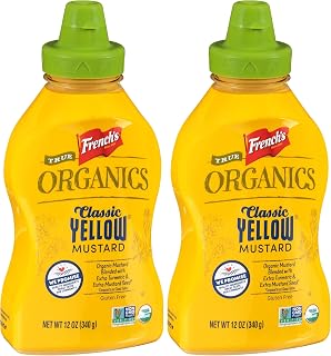 French's True Organics Classic Yellow Mustard, 12 oz (Pack of 2)