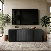 Henn&Hart 68" TV Stand for TVs up to 75", Natural Black