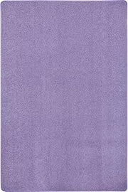 Joy Carpets Just Kidding Solid Color Area Rugs, Very Violet, 4' x 6'
