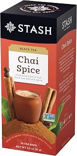 Stash Tea Chai Spice Black Tea, 6 Boxes of 30 Tea Bags Each (180 Tea Bags Total)