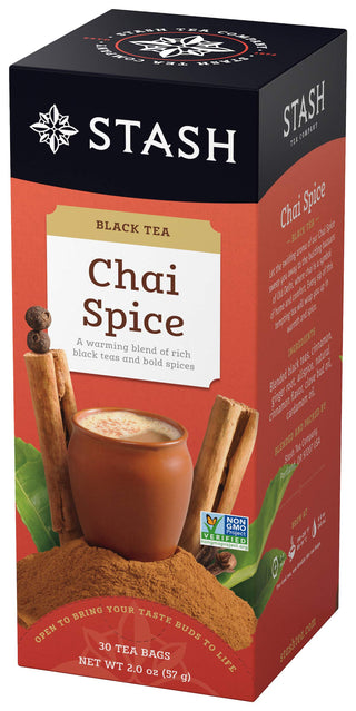 Tea Chai Spice Black Tea by Stash – 30 Count (Pack of 6)