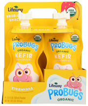 Lifeway Strawnana Organic Probugs Whole Milk Kefir by Lifeway Kefir – 3.5 Fluid Ounce