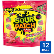 Sour Patch Kids Strawberry / 12 Ounce (Pack of 12) / Red Gummy Candy