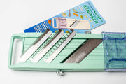 Japanese Vegetable Slicer by Benriner – 12"L x 3.5"W, ABA Plastic, Green, Model 4976654100815
