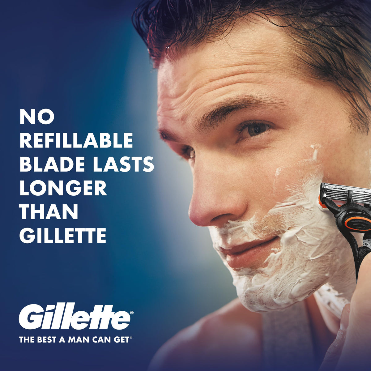 Fusion5 Razor for Men by Gillette – 1 Count (Pack of 1), Stainless Steel, Razor + 1 Refill, Model I00094567