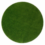 GreenSpace 7'6" Round Artificial Grass Rug by Joy Carpets – 7'6" (Round), Polyethylene (PE), Green, Model 624E