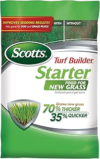 Scotts Turf Builder Starter Fertilizer for New Grass, 15 lbs. | Use When Planting Seed, Covers 5,000 sq. ft.