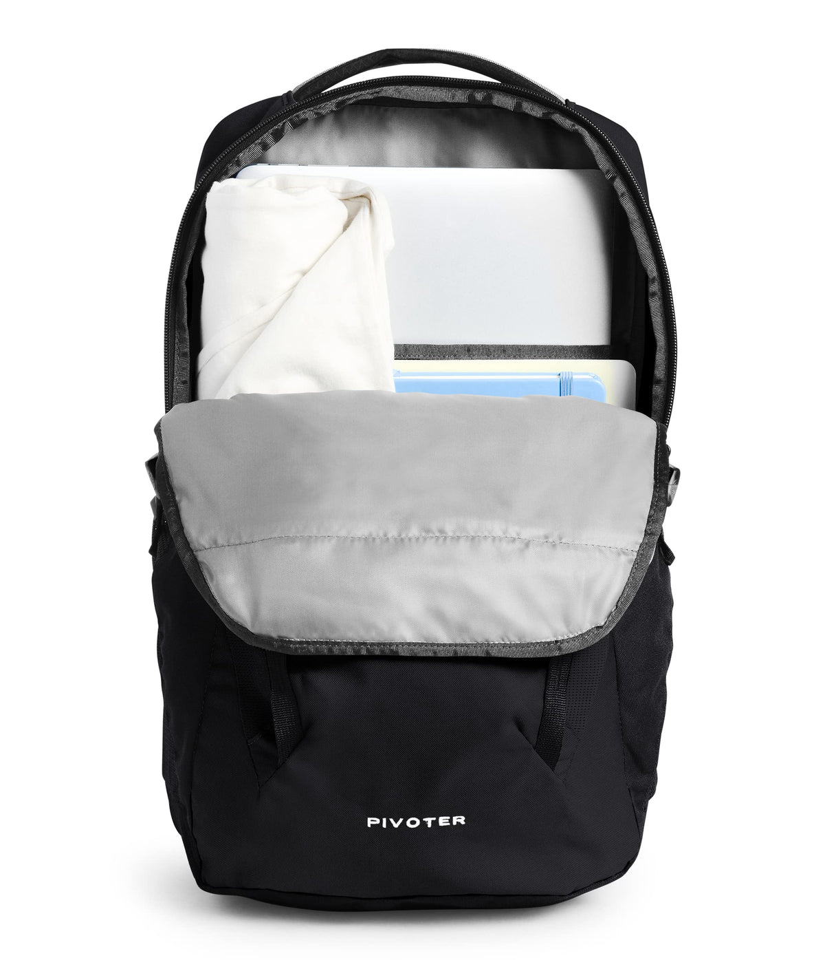 Pivoter, TNF Black, OS by The North Face – 27.2L, Recycled Polyester, Tnf Black, Model 32687