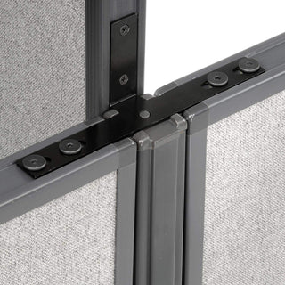 3 Way Low-High for Two 60" Low Panel by Global Industrial – Steel, Black, Model 240254